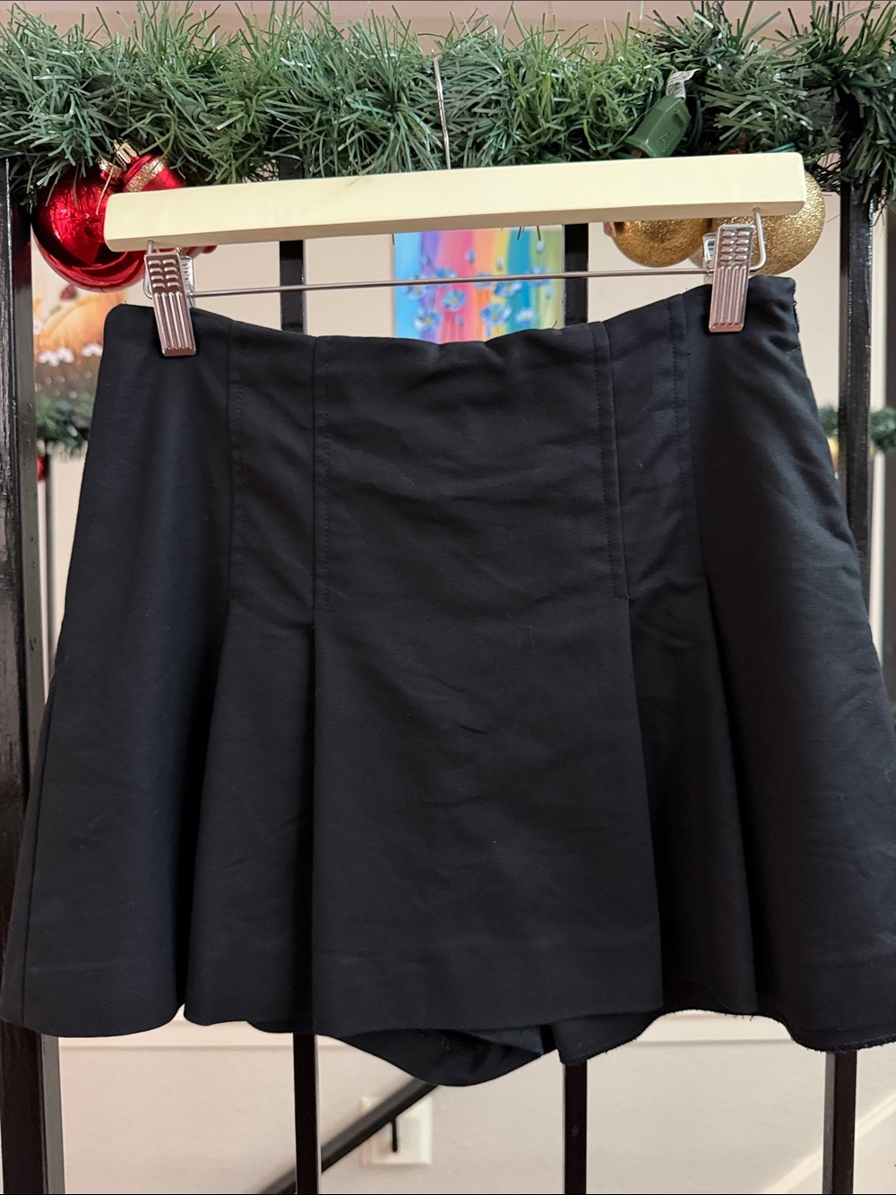 Black Flared Women's Skort